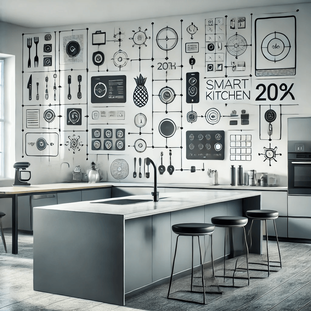 Collection of essential smart kitchen gadgets for modern kitchens in 2025